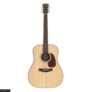 Acoustic guitar on a white background png transparent background