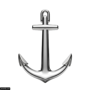 Anchor is shown on a white background png transparent background