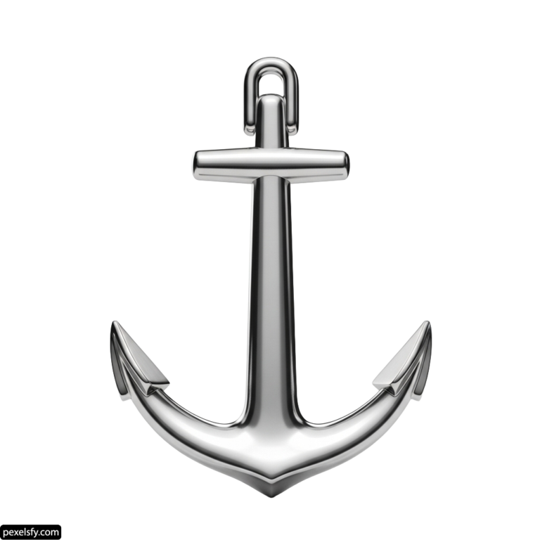 Anchor is shown on a white background png transparent background