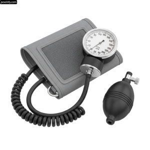 Aneroid sphygmomanometer with aneroid cuff png transparent background