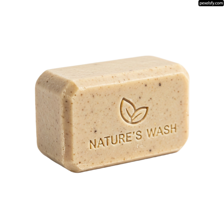 Bar of soap on a white background png transparent background