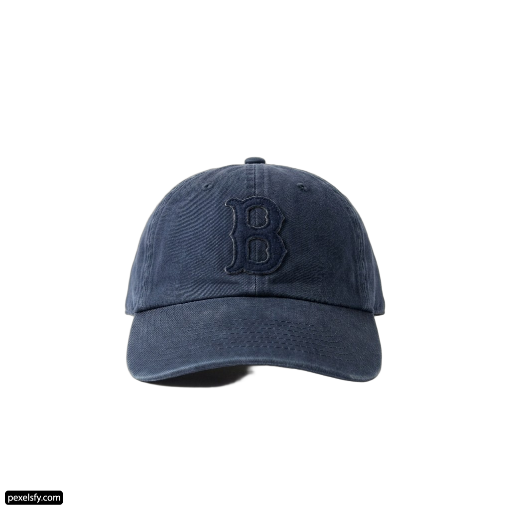 Baseball cap with the Boston Red Sox logo on it png transparent background