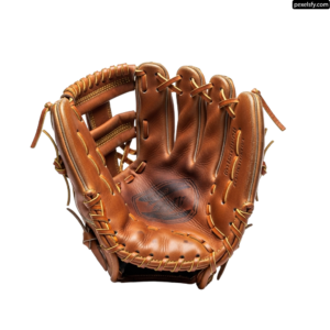 Baseball glove is shown on a white background png transparent background