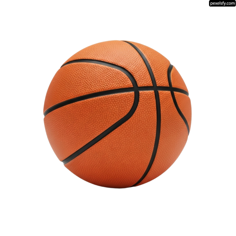 Basketball on a white background png transparent background