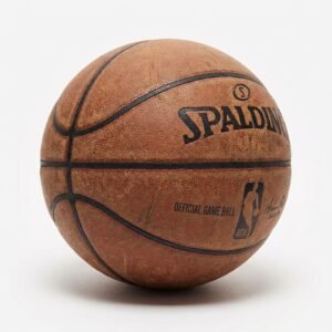 Basketball with the NBA logo on it