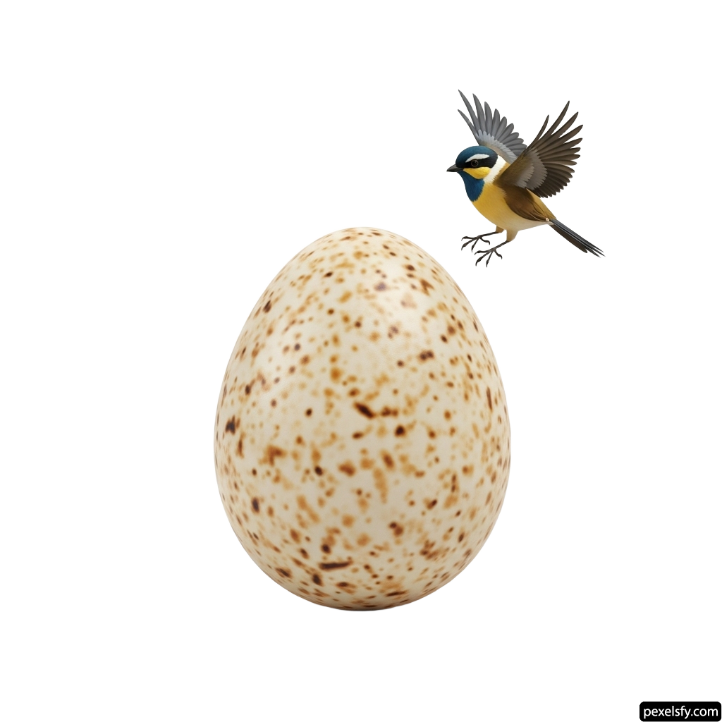 Bird flying over an egg on a white background png transparent background