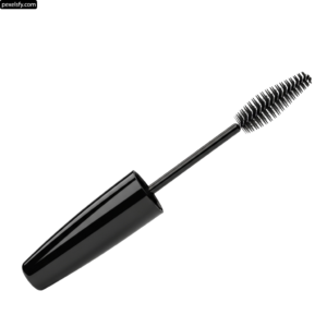 Black mascara on a white background png transparent background