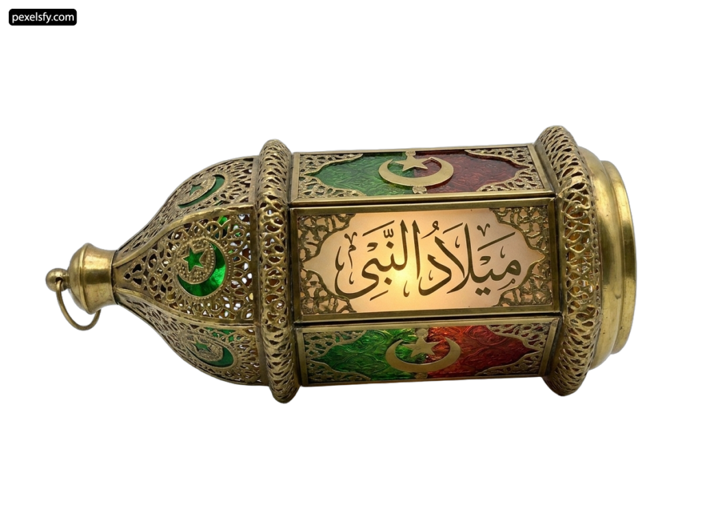 Brass box with arabic calligraphy on it png transparent background