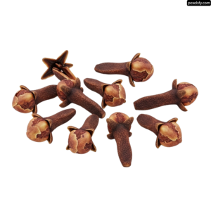 Bunch of cloves on a white background png transparent background