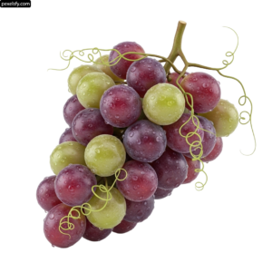 Bunch of grapes with water droplets on them png transparent background