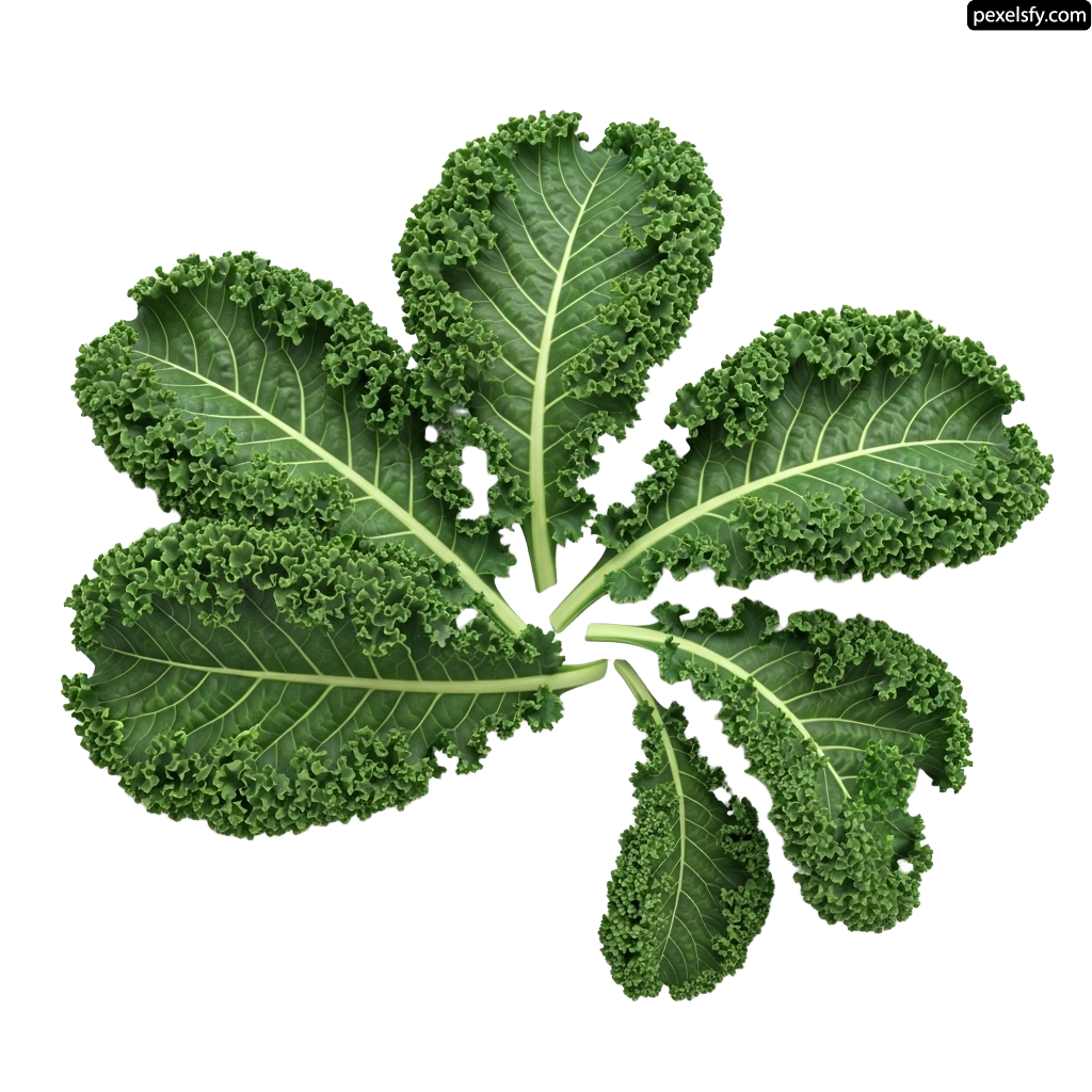 Bunch of green leafy vegetables on a white background png transparent background
