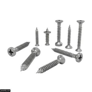 Bunch of screws that are on a white background png transparent background