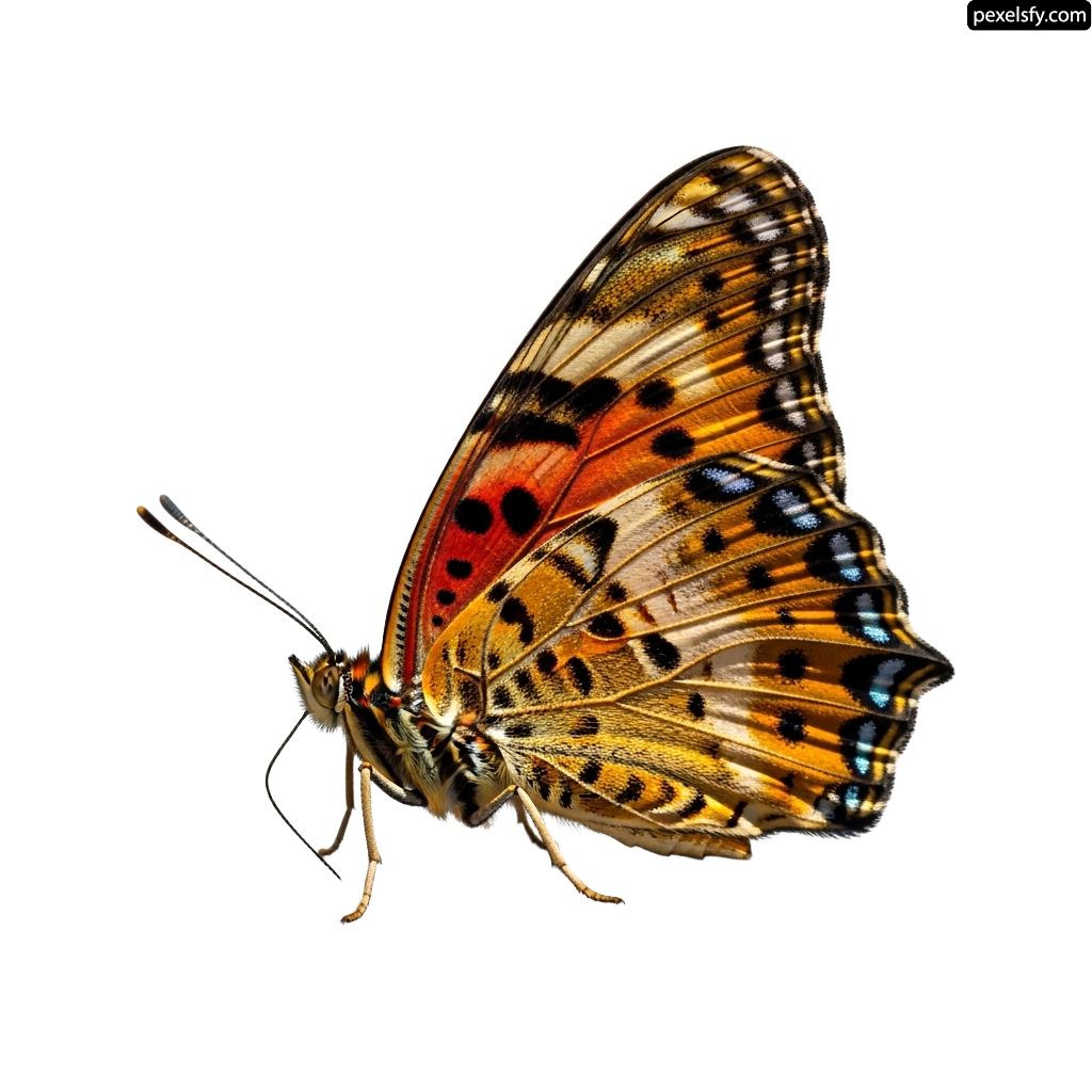 Butterfly that is sitting on a white surface png transparent background