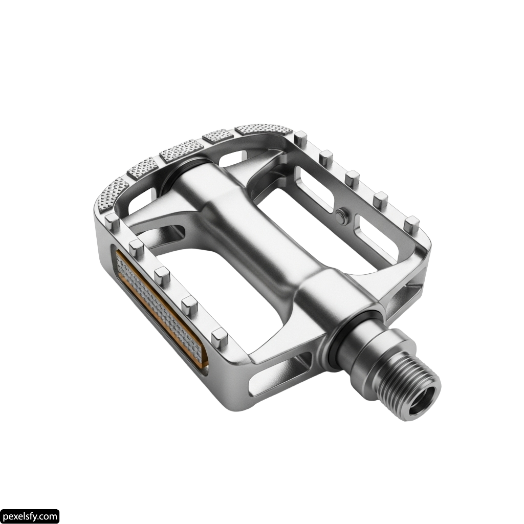 Close up of a bicycle pedal on a white background png transparent background