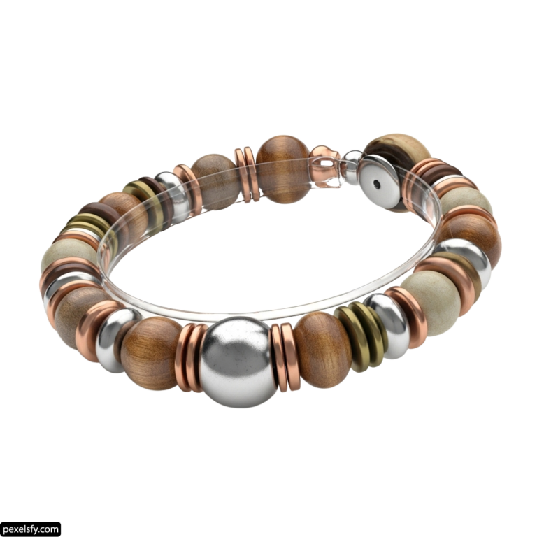 Close up of a bracelet on a white background png transparent background