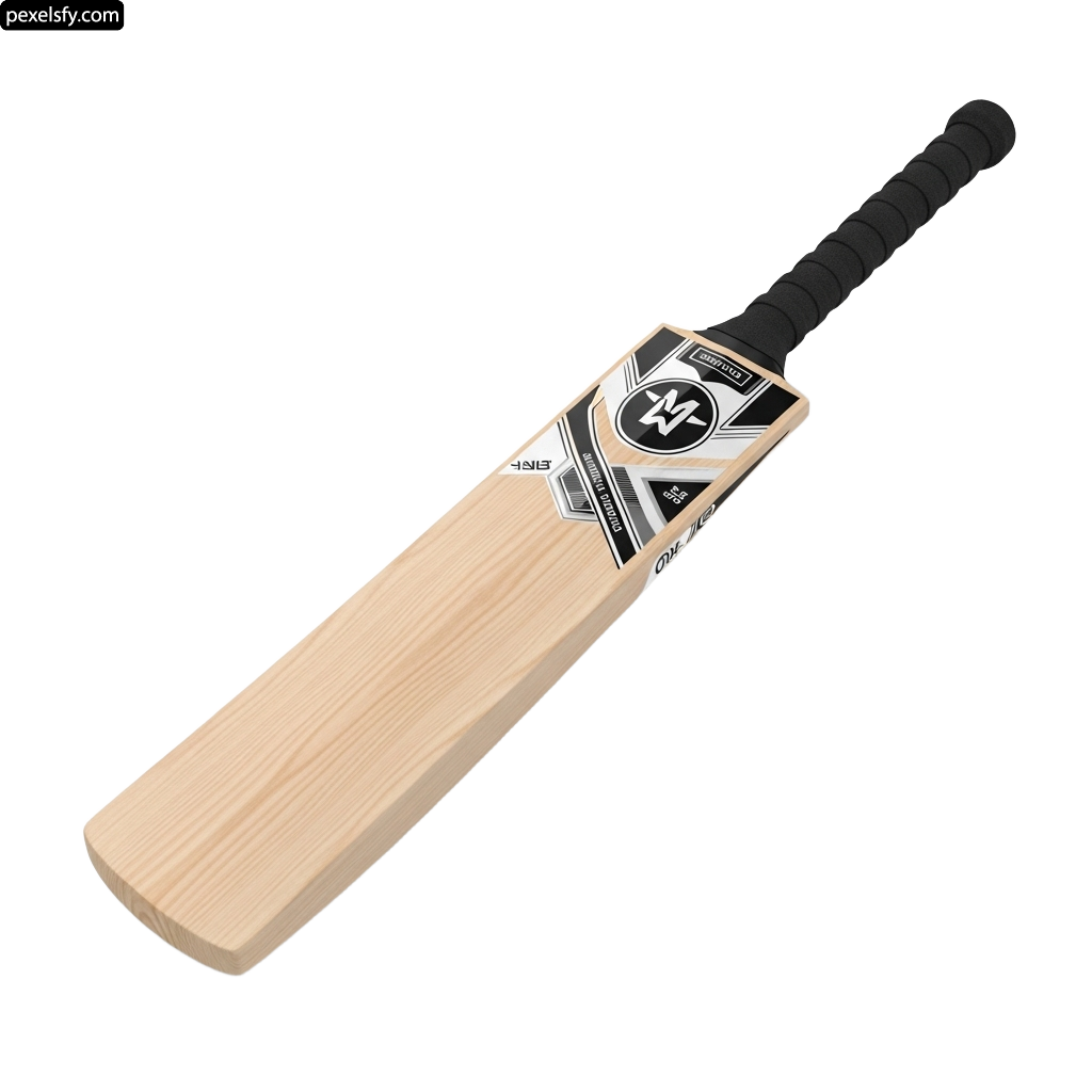 Close up of a cricket bat on a white background png transparent background