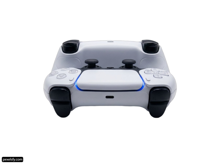 Close up of a game controller on a white background png transparent background