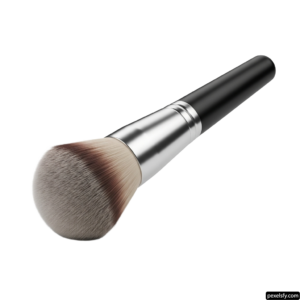 Close up of a makeup brush on a white background png transparent background