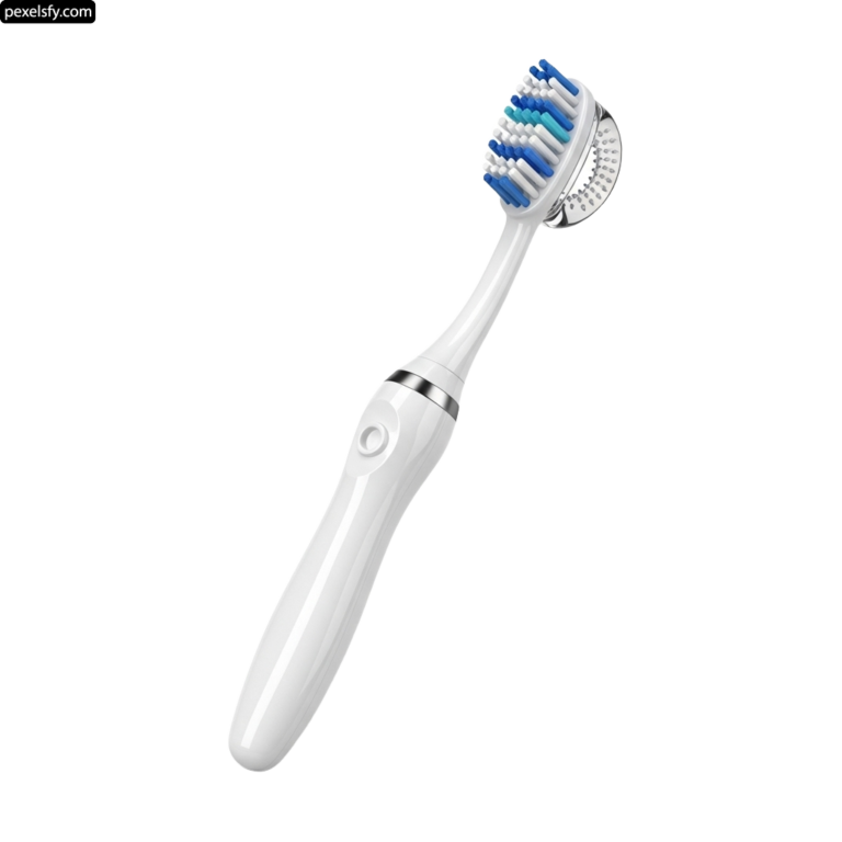 Close up of a toothbrush on a white background png transparent background