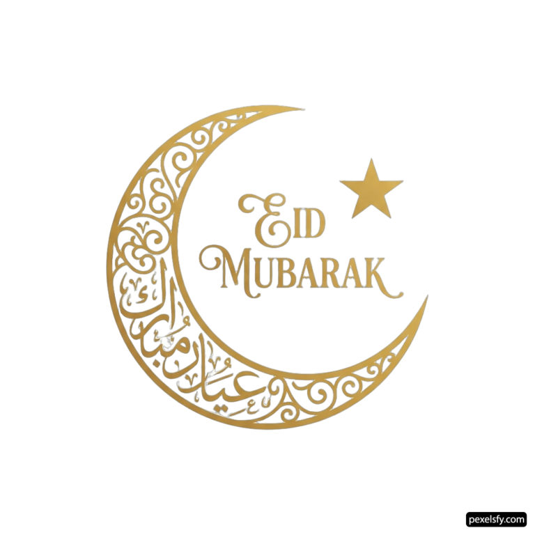 Crescent with a star in the middle of it png transparent background