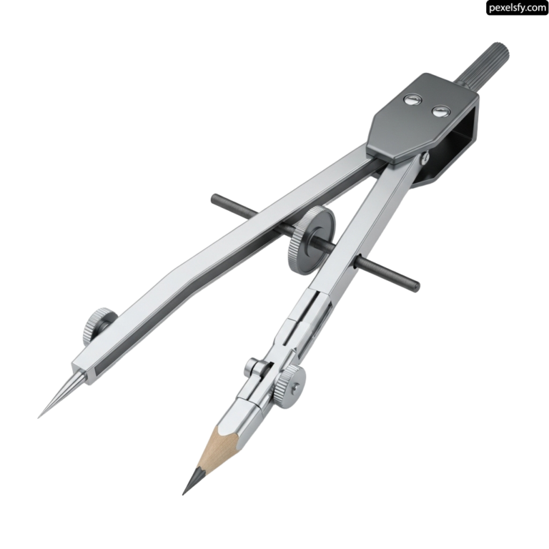 Drawing compass with a pencil sticking out of it png transparent background