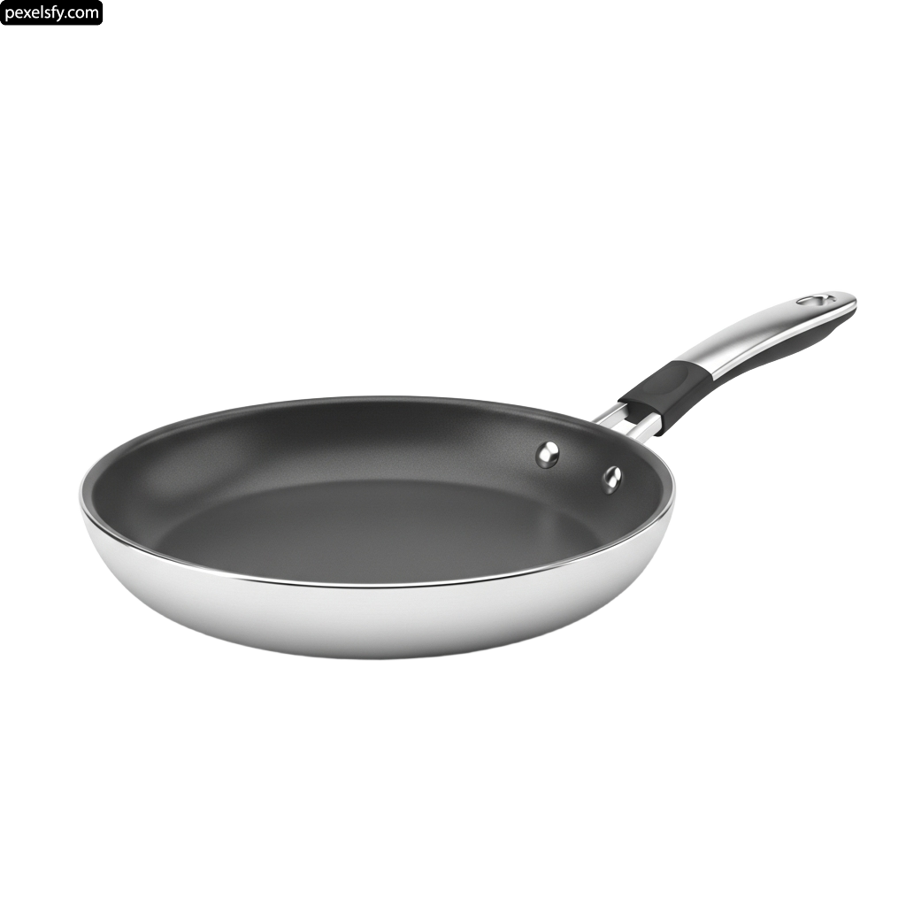 Frying pan on a white background png transparent background