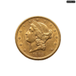 Gold coin on a white background png transparent background