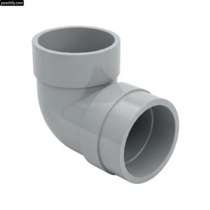 Gray pvc elbow on a white background png transparent background