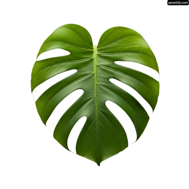 Green leaf in the shape of a heart png transparent background