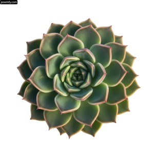 Green succulent plant on a white background png transparent background