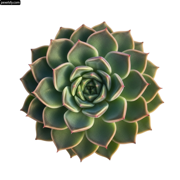Green succulent plant on a white background png transparent background