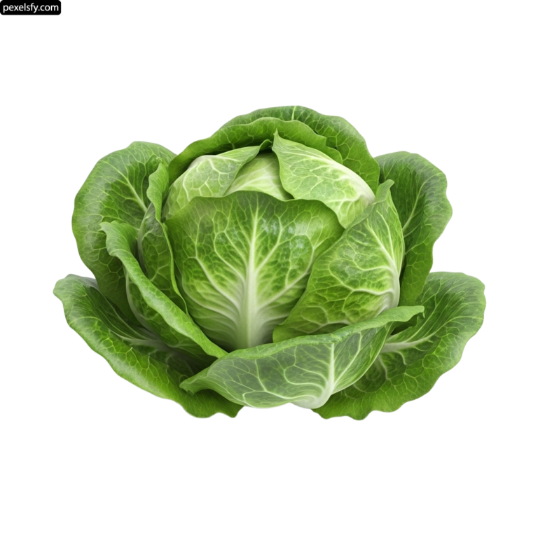Head of cabbage on a white background png transparent background