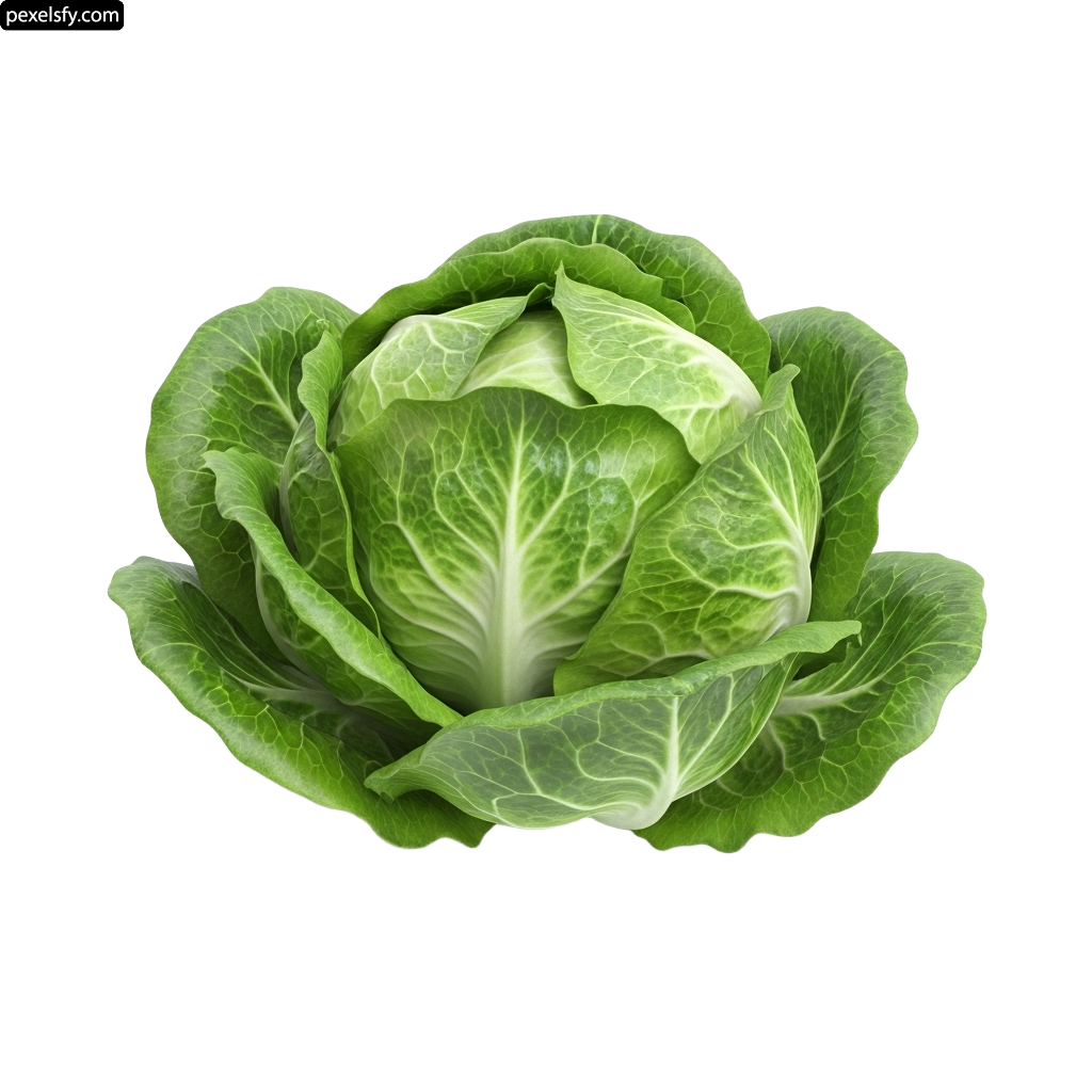 Head of cabbage on a white background png transparent background