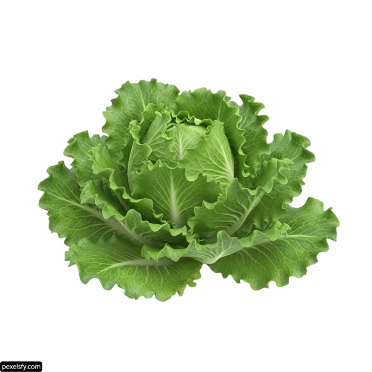 Head of lettuce on a white background png transparent background