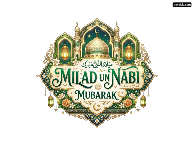 Logo for Milad Un Nabi Mubarak png transparent background