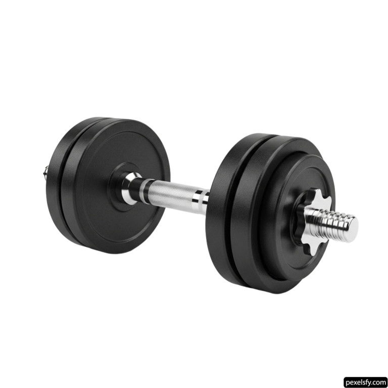Pair of dumbbells on a white background png transparent background