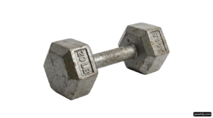 Pair of dumbbells on a white background png transparent background