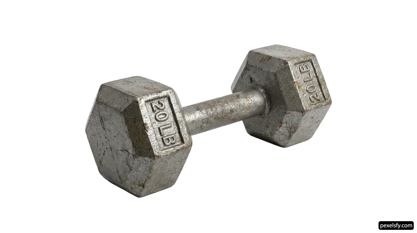 Pair of dumbbells on a white background png transparent background