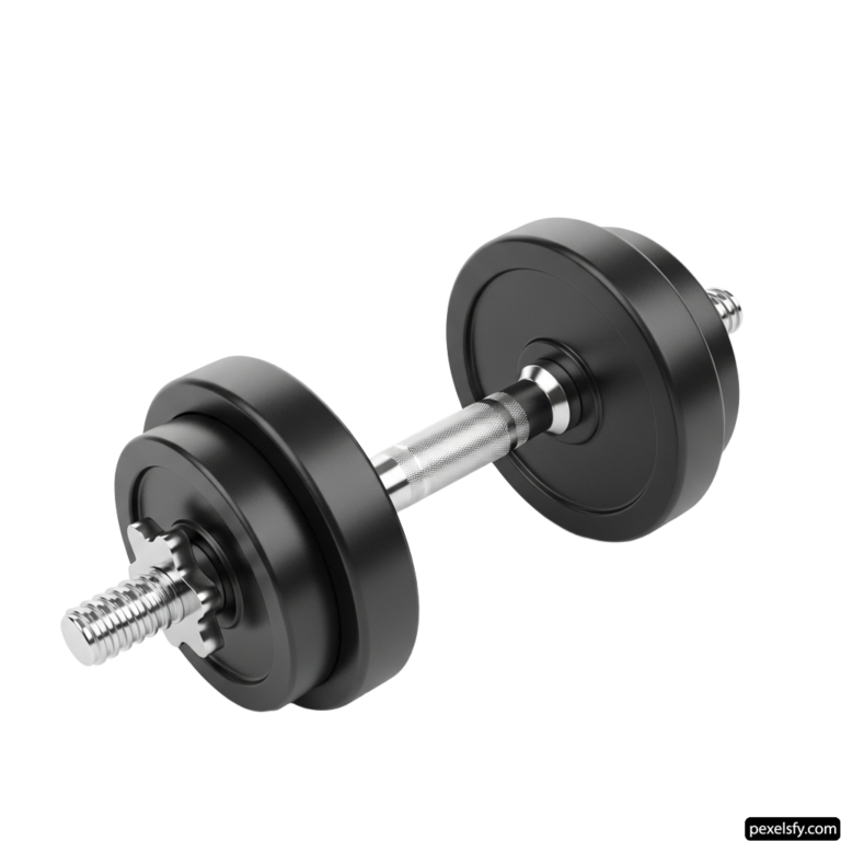 Pair of dumbbells on a white background png transparent background