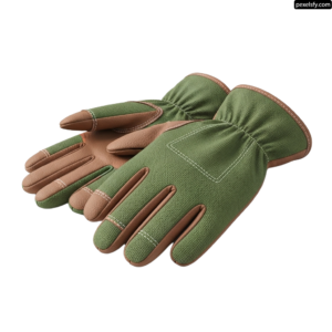Pair of gardening gloves on a white background png transparent background