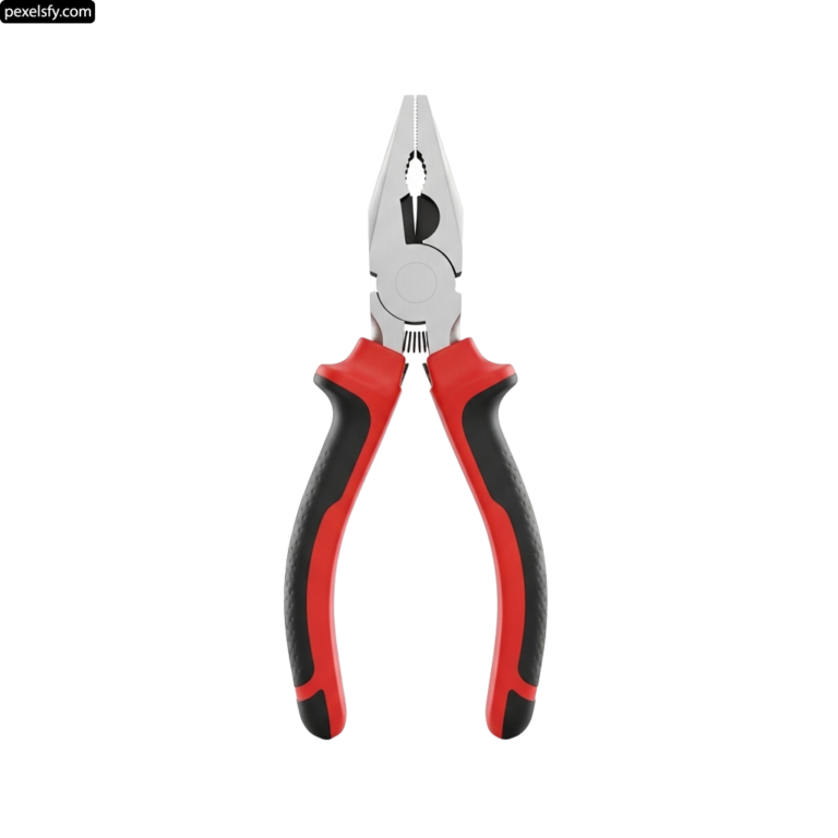 Pair of pliers on a white background png transparent background