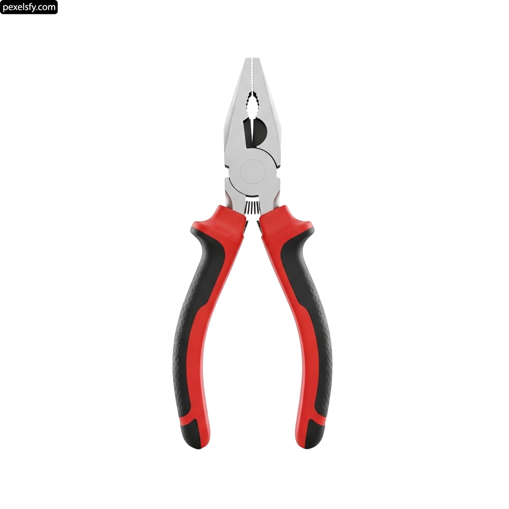 Pair of pliers on a white background png transparent background