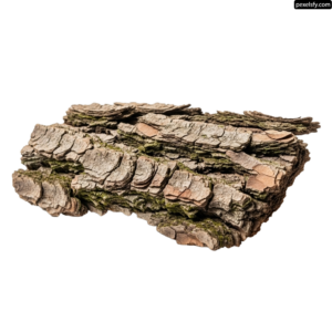 Piece of wood with moss growing on it png transparent background