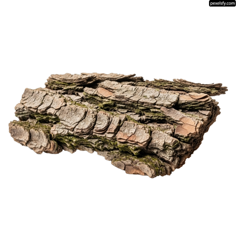 Piece of wood with moss growing on it png transparent background