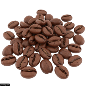 Pile of coffee beans on a white background png transparent background