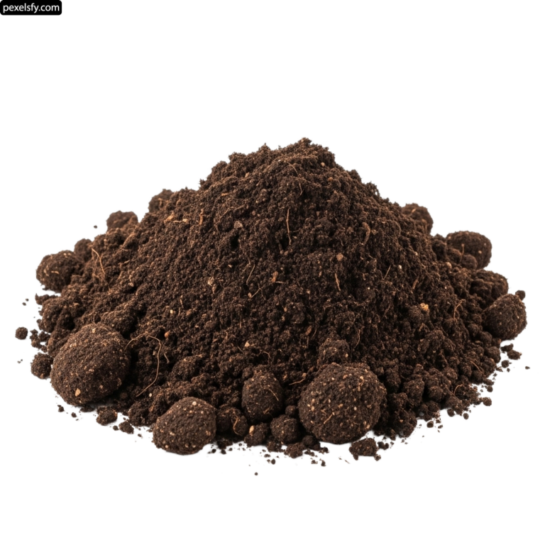 Pile of dirt on a white background png transparent background