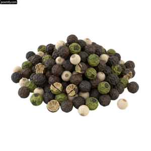 Pile of peppercorns on a white background png transparent background