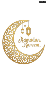 Ramadan kareem islamic greeting card png transparent background
