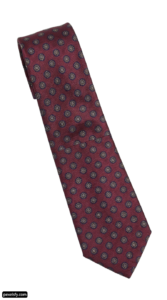 Red tie with a pattern on it png transparent background