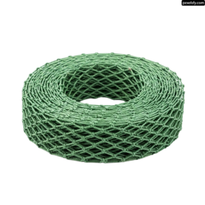 Roll of green netting on a white background png transparent background